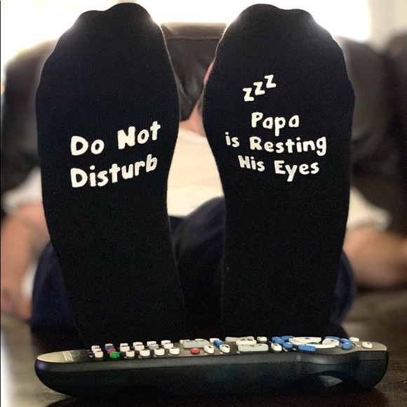 Papa is resting his eyes socks - Picture 1 of 2